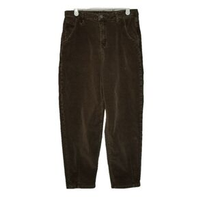 Womens Brown LargevWhale Cords Taper Leg Mom Cut Size Large Made By Shein